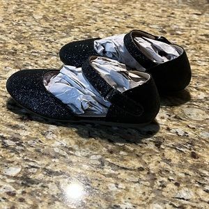 Marc Defang flat sparkly black size toddler 12 designer shoe